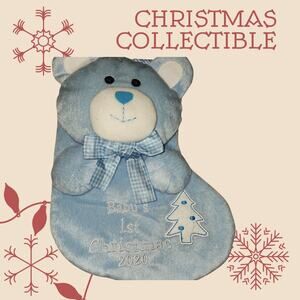Baby's 1st Christmas teddy bear stocking